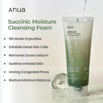 Anua - Succinic Moisture Cleansing Foam - 150ml
